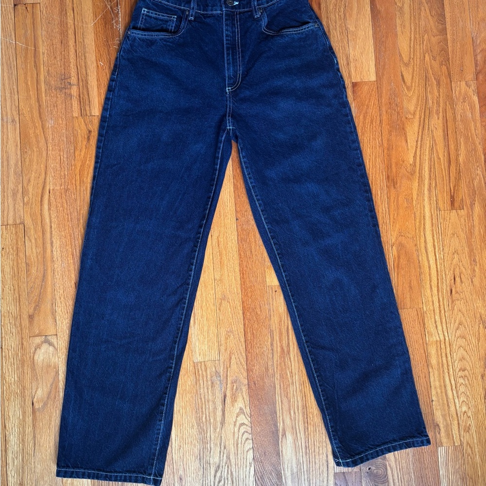 Cotton On Blue Relaxed Jeans High-Rise Sturdy Denim